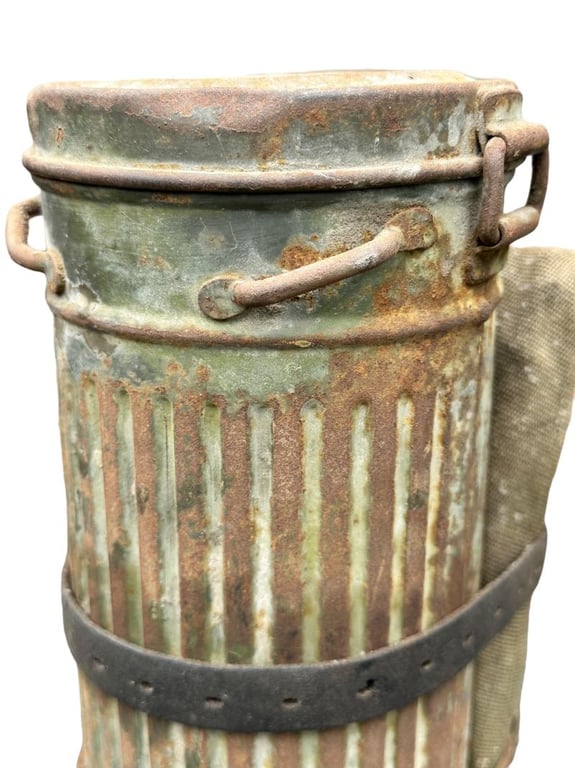 Camouflaged Gasmask with Gascape