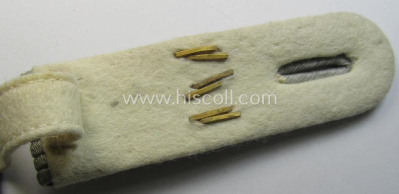 Neat - but regrettably single! - WH (Heeres) officers'-pattern, 'cyphered' shoulderboard as was intended for an: 'Oberleutnant des Infanterie-Regiments 333'