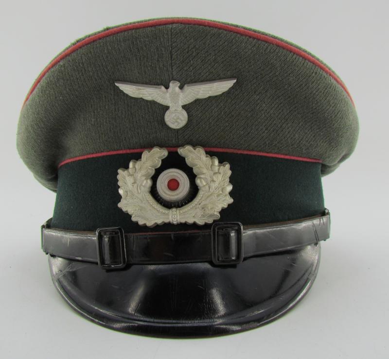 Wehrmacht Heer Panzer EM/NCO Visor Cap (Schirmmütze) – G. Teufel Sohn, 1937