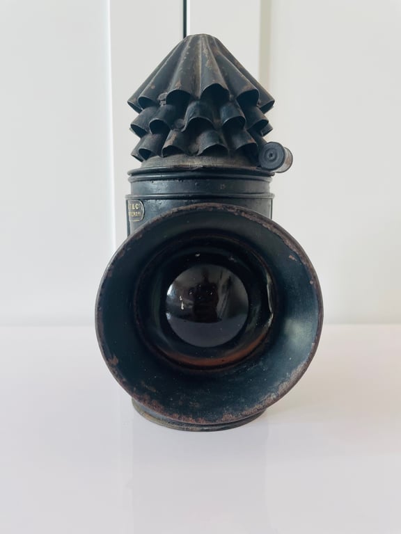 ORIGINAL P. Cs 1860s VICTORIAN HAND-HELD LANTERN BY RARE MAKER HIATT & Co.