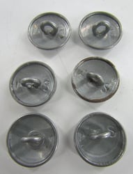 6x Wehrmacht 18 mm Uniform Silver Button