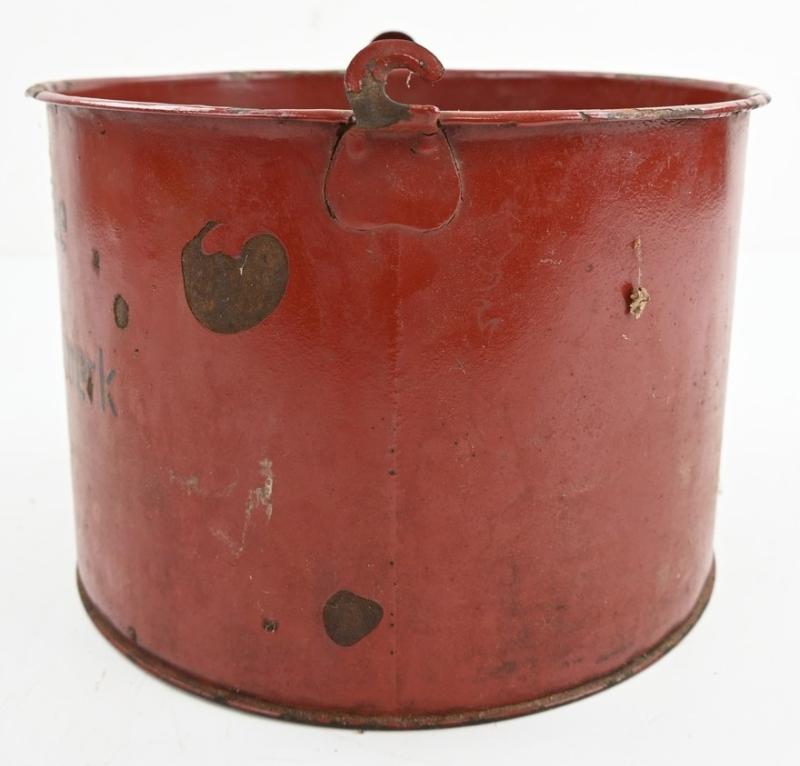 German Third Reich Enamel Bucket 'Ernährungshilfswerk'