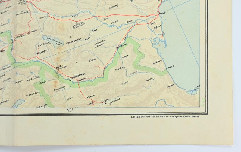 German Third Reich Era Mapcard 'Europian Russia'