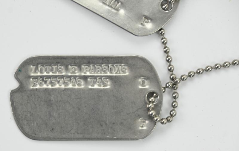 USAAF WW2 Dog-Tag 'Lotis E. Parsons'