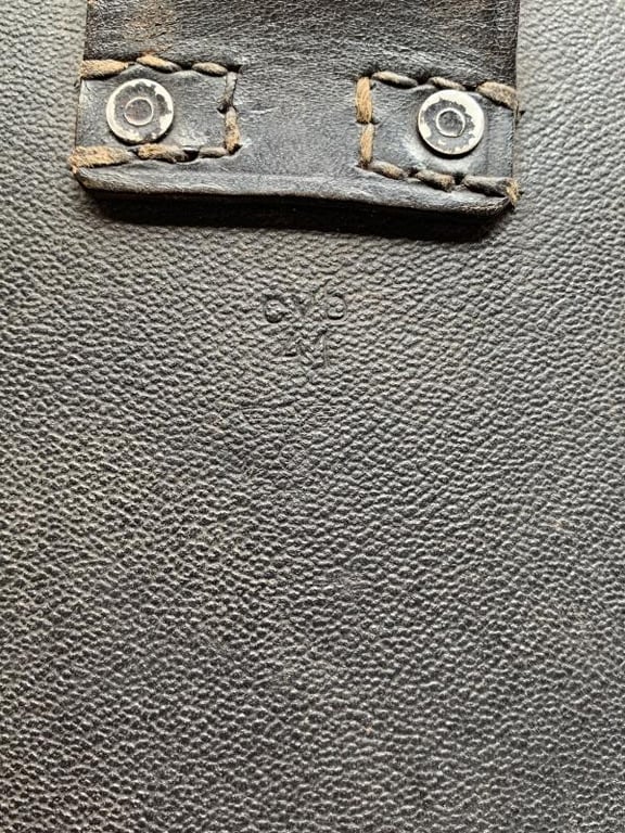 German Folding Shovel with Carrying Case, 1st Model -1941-