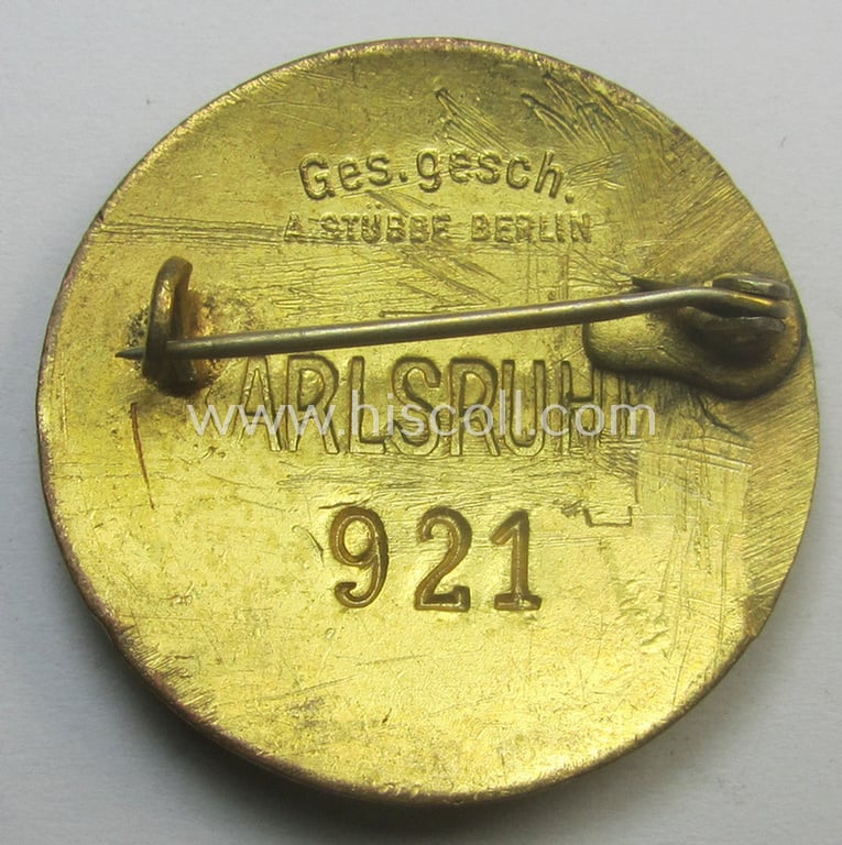 Serial- (ie. '921'-) numbered, DRK nurses'-badge entitled: 'Schwesternschaft'