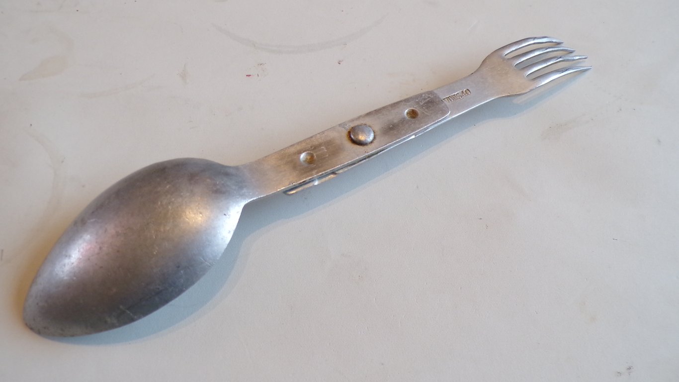 Wehrmacht Alu Folding Spork (Goffel) VDNS40