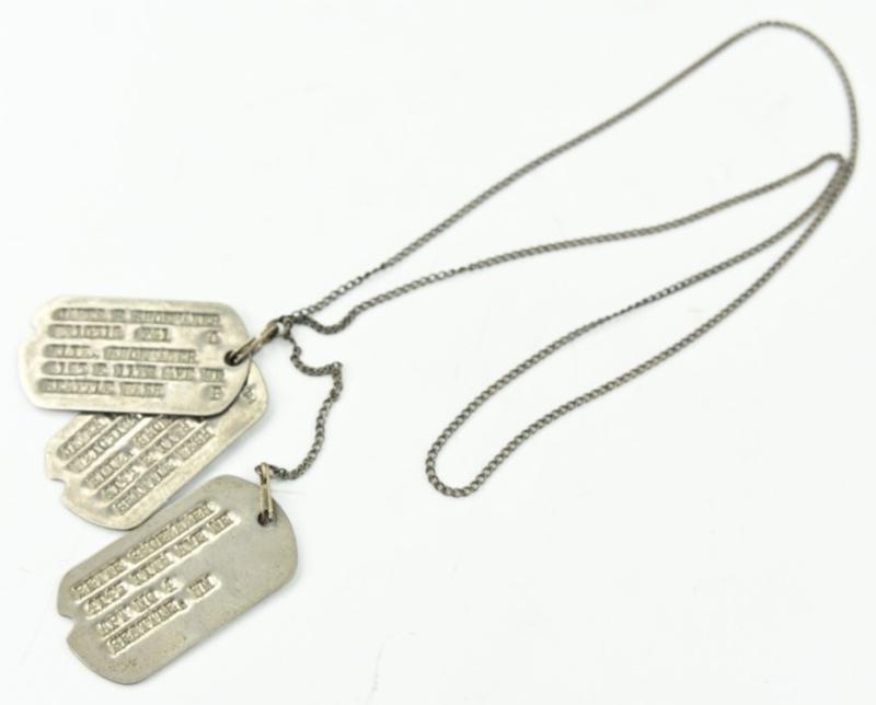 US WW2 Dog-Tag set of 'James N Shoemaker'