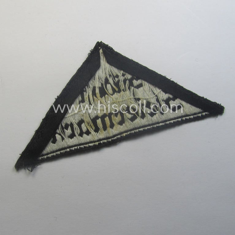 'HJ' ('Hitlerjugend') ie. 'BDM' ('Bund Deutscher Mädel') district-triangle (ie. 'Gebietsdreieck') entitled: 'Südost Steiermark' (being a just moderately used example that misses its: 'RzM'-etiket)