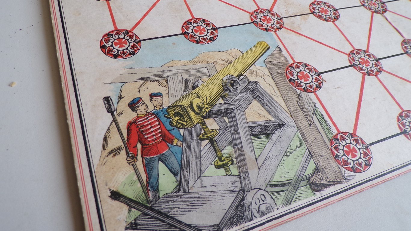 Rare 1870s German Military Siege Game
