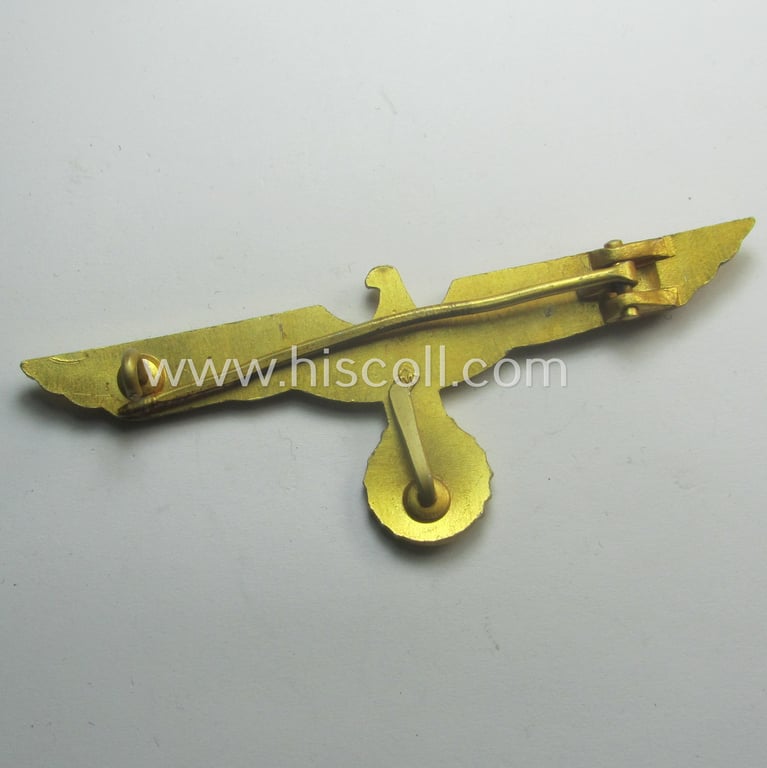 WH (KM) bright-golden-toned, light-weight- (ie. aluminium-) based breast-eagle ('Brustadler')