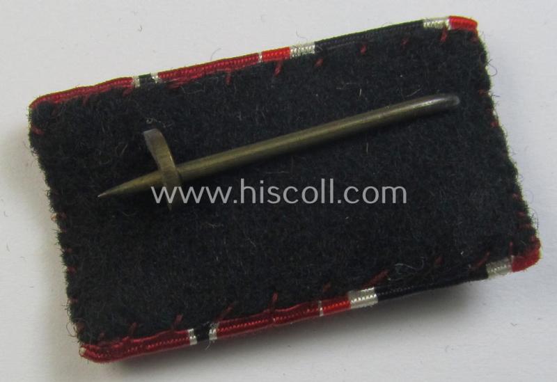 Two-pieced, WWII-period ribbon-bar (ie. 'Feld- o. Bandspange') as was intended for the combination: 'KvK II. Klasse mit Schwertern' and/or: 'Ost'-medal (ie. 'Medaille Winterschlacht im Osten 1941-42')