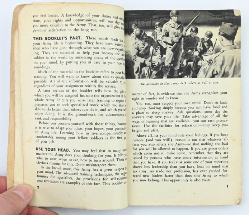 US WW2 Book 'Army Life' War Department 1944