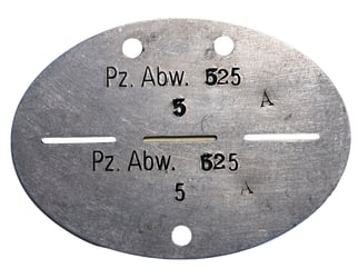 WH Erkennungsmarke Pz.Abw.525 5 A Schwere Panzerjäger-Abteilung 525