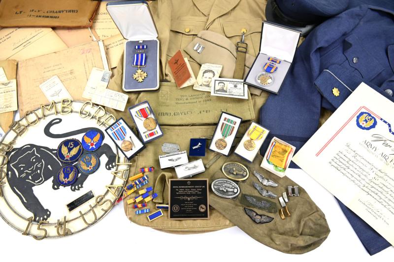 US WW2 Pilot Grouping 460th Bomb Group 50 Missions!