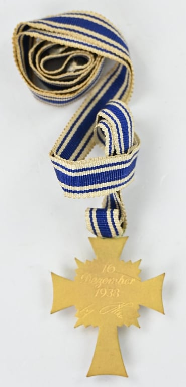 German Mother's Cross in Gold with case