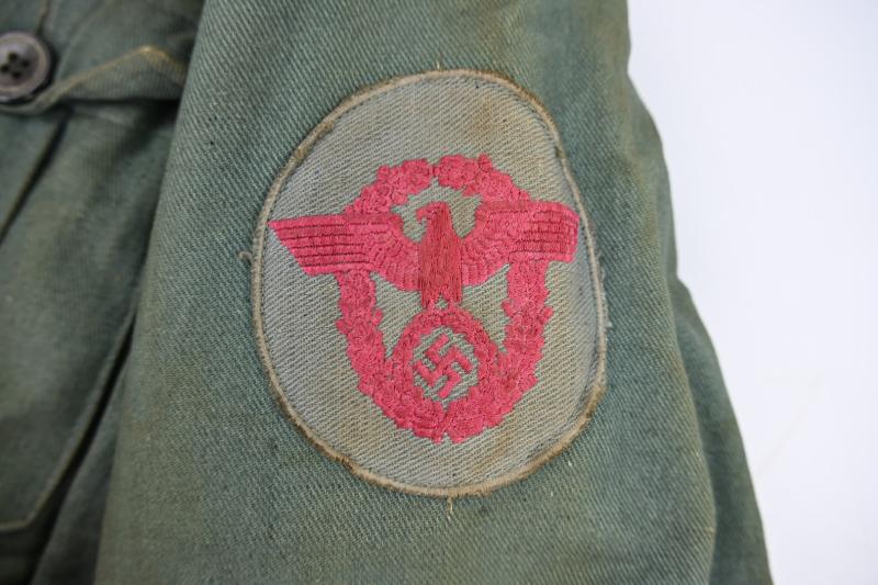 German Third Reich Fire Police Coverall
