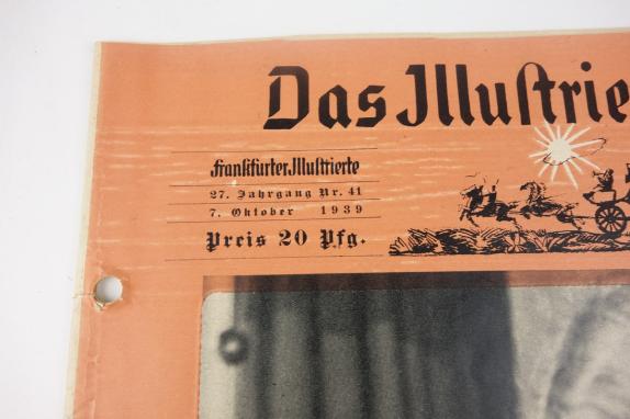 German Newspaper Frankfurter Illustrierte 7 October 1939