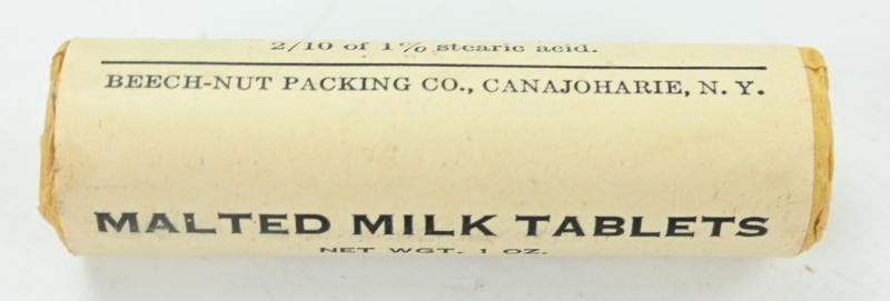 US WW2 Malted Milk Tablets