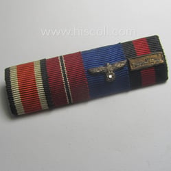4-pieced, WWII- (ie. TR-) period ribbon-bar (ie. 'Feld-...