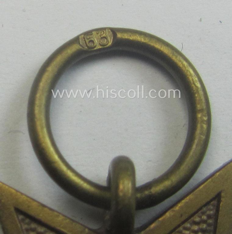 Medal-set: 'KvK 2. Klasse mit Schwertern' being a maker- (ie. '63'-) marked (and just minimally used) specimen by the maker- (ie. 'Hersteller') named: 'Franz J. Klast & Söhne'