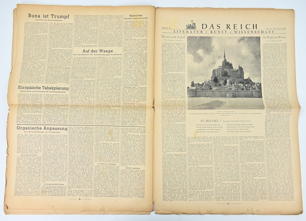 German Newspaper “Das Reich” January 1942