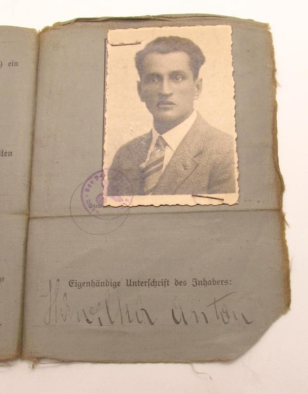 Führerschein 1938 (Drivers Licence) with photo
