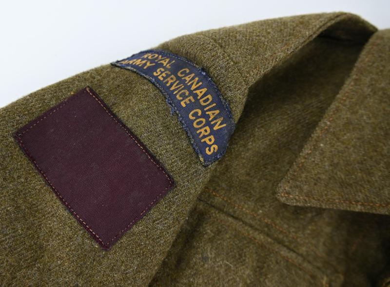 Canadian WW2 Named RCASC Battledress 1944