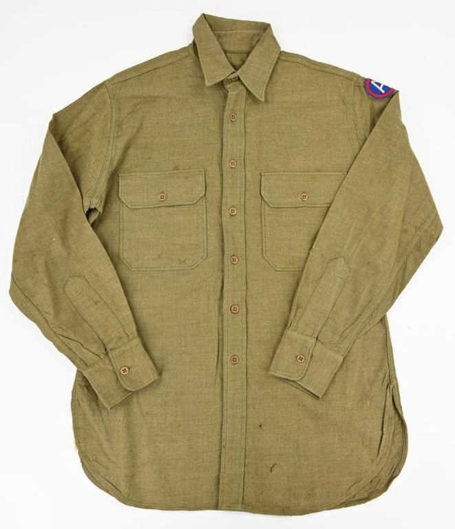US WW2 3rd Army Wool Shirt