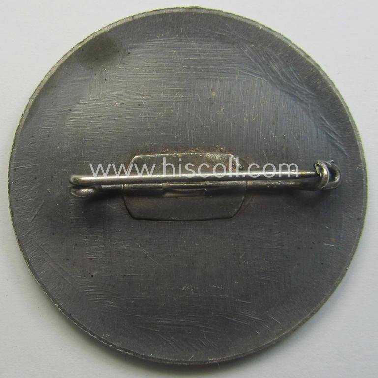 Luxuriously-styled (and 'Buntmetall'-based!) N.S.D.A.P.-related 'tinnie' (ie. 'Tagungs- o. Veranstaltungsabzeichen') being a non-maker-marked example showing the text: 'Kreis-Parteitag N.S.D.A.P. - Krefeld-Uerdg. - 4.-9.-11-34'