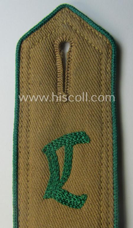 Single, (typical) early-period and neatly 'cyphered', so-called: 'Hitlerjugend' (HJ) 'Landjahr'-shoulderstrap as was intended for and used by a member with the rank of: 'Hitlerjunge'