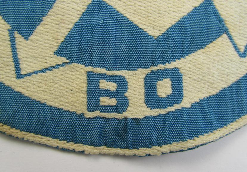 SA (ie. 'Sturmabteilungen'), 'BeVo'-woven sport-shirt insignia (of the third ie. final type-) as was intended for an SA-member who served within the: 'Gruppe Bayerische Ostmark' (ie. 'BO')