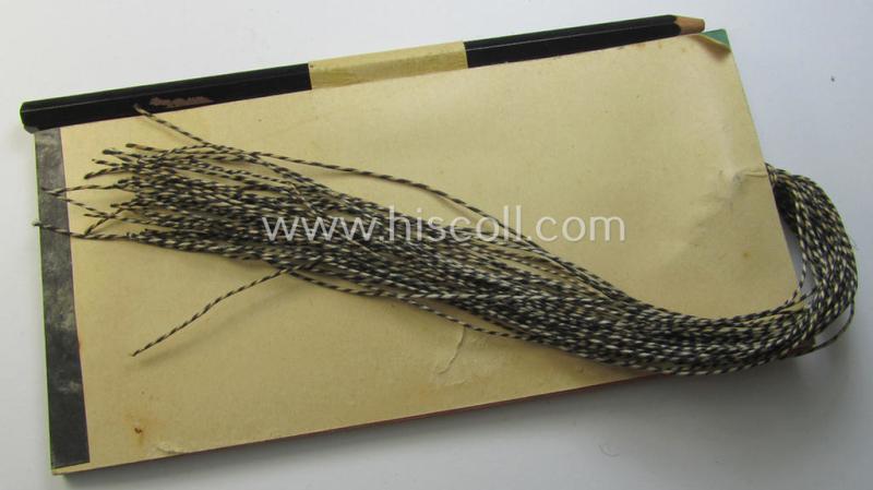 Interesting - and rarely encountered! - fully complete, WH (Heeres, Luftwaffe etc.) related medical wound-card-booklet (ie. 'Wundzettelbuch') entitled: '10 Pferdekrankenzettel' (as being specifically intended for usage by: 'Veterinaire'