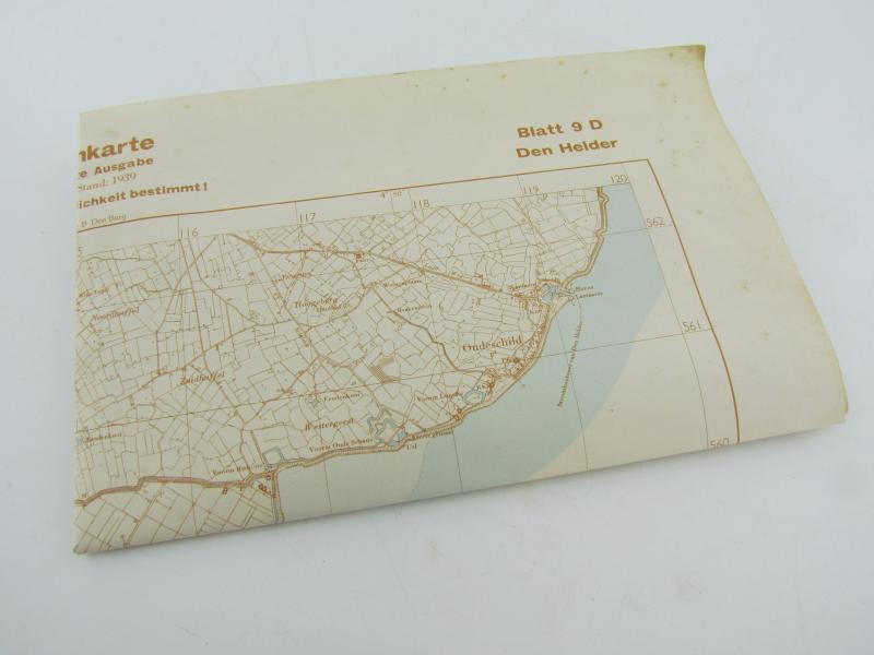 Wehrmacht  "Truppenkarte" Den Helder 1939