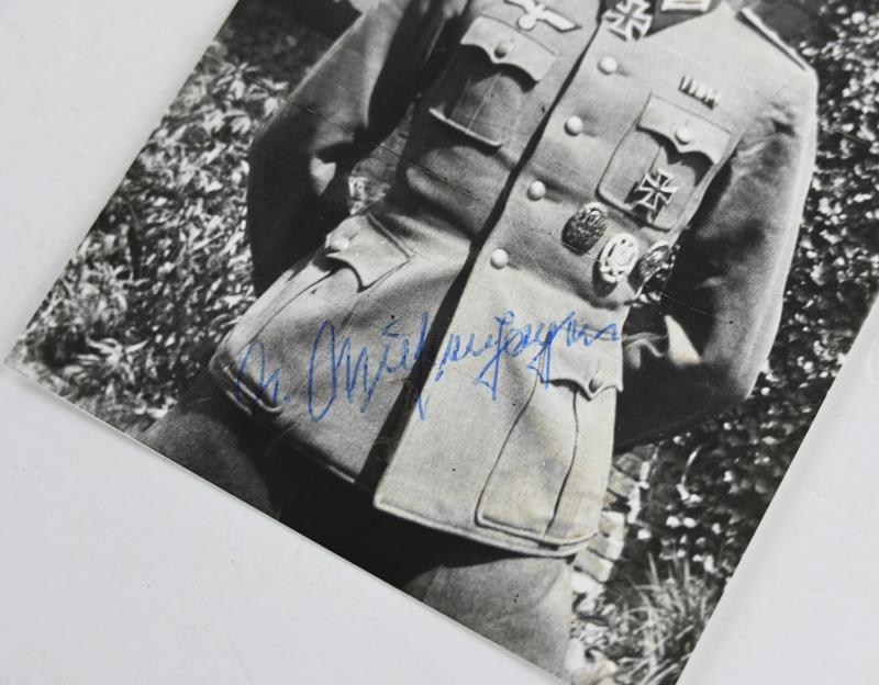 Signature of Wehrmacht Heer KC Recipient 'Albrecht Wüstenhagen'