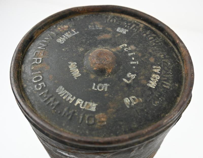 US WW2 105mm M105 Shell & Cartridge
