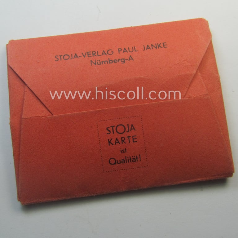 Interesting, N.S.D.A.P.-related 'souvenir'-photo map comprising of a small-sized, carton-based 'folder' containing 12 detailed pictures of the: 'Stadt der Reichsparteitage - Nürnberg'