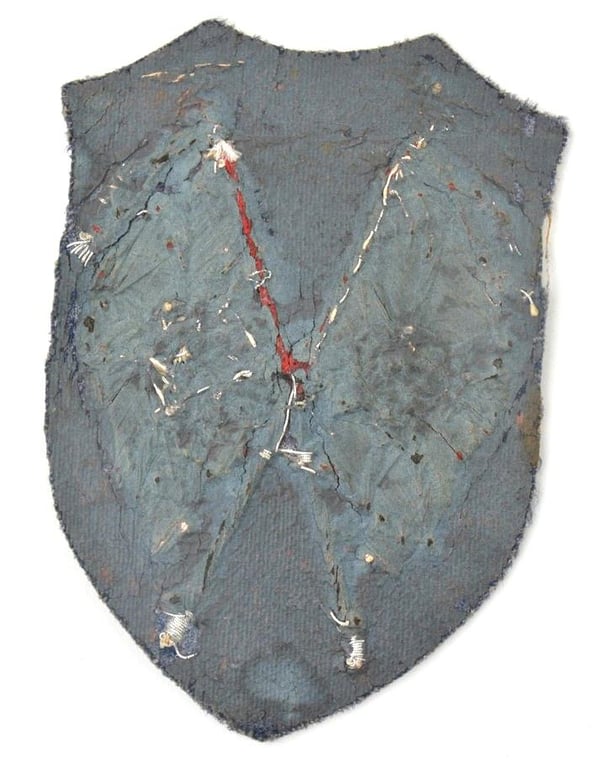 German LW Flag Holder Sleeve Patch Artillery Troops