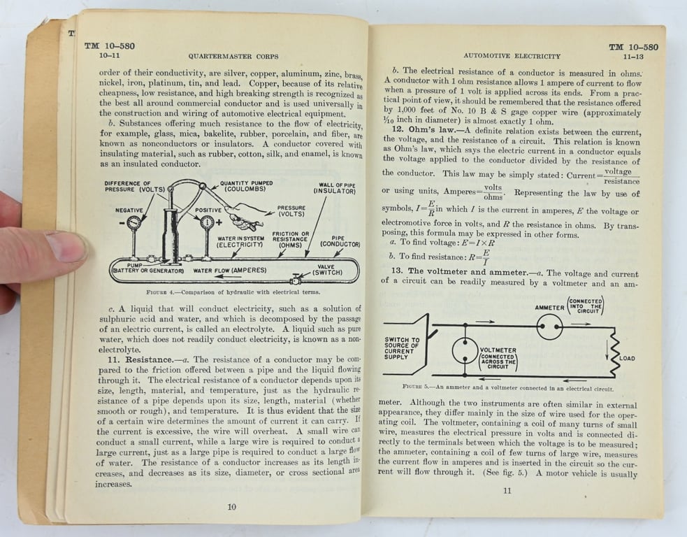 US WW2 Technical Manual TM 10-580 Automotive Electricity