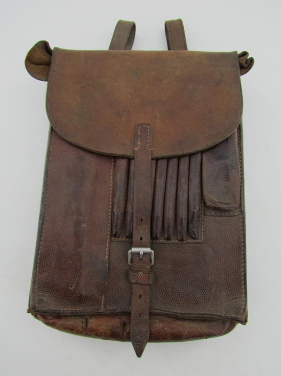 German Brown Leather Map Case with insert