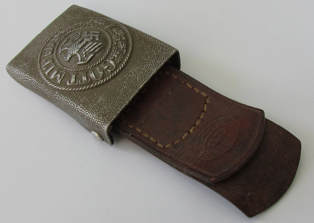 Very Early Wehrmacht Heer EM/NCO Aluminum Belt Buckle – 1936