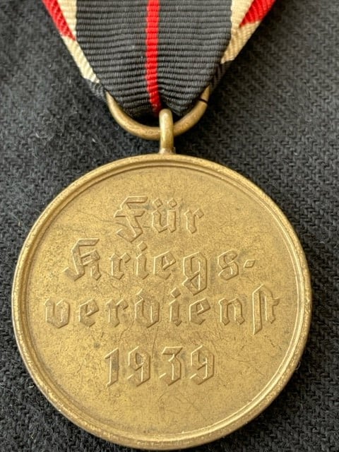 GERMAN WWII WAR SERVICE MEDAL 1939 ISSUED