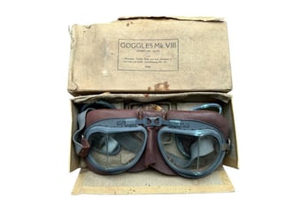 British Flying Goggles MKVIII in box