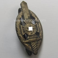 Membership-lapel-pin: 'Nationalsozialistischer Kriegsopferversorsung' (ie. 'N.S.K.O.V.') being a maker-...