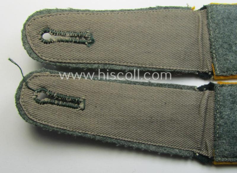 Pair of WH (Heeres) early-war-period- (ie. 'M36'- ie. 'M40'-pattern) neatly 'cyphered', EM-type shoulderstraps as was intended for a: 'Soldat des Kavallerie- o. Reiter-Rgts. 15'