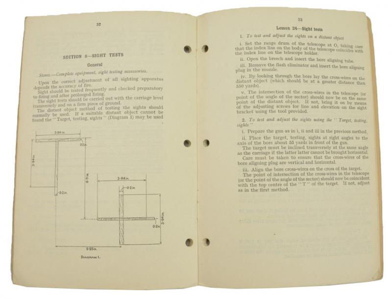 British WW2 Small Arms Training Manual Anti-Tank Gun