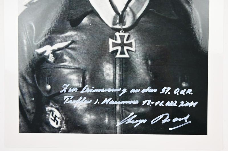 Signature of Luftwaffe KC Recipient 'Hugo Broch'