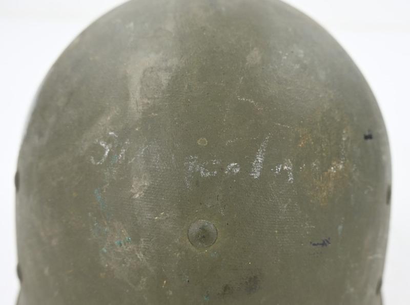 US WW2 M1 Named Helmet Liner