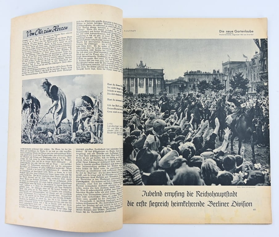 German Magazine 'Die Neue Gartenlaube' 24 July 1940