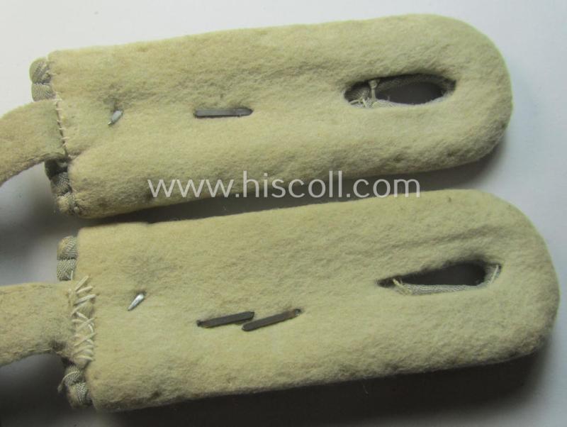 Superb - and fully matching! - pair of WH (Heeres) officers'-type, neatly 'cyphered' shoulderboards as was intended for usage by an: 'Oberleutnant der Infanterie' who served within the famous 'GrossDeutschland'-Div.